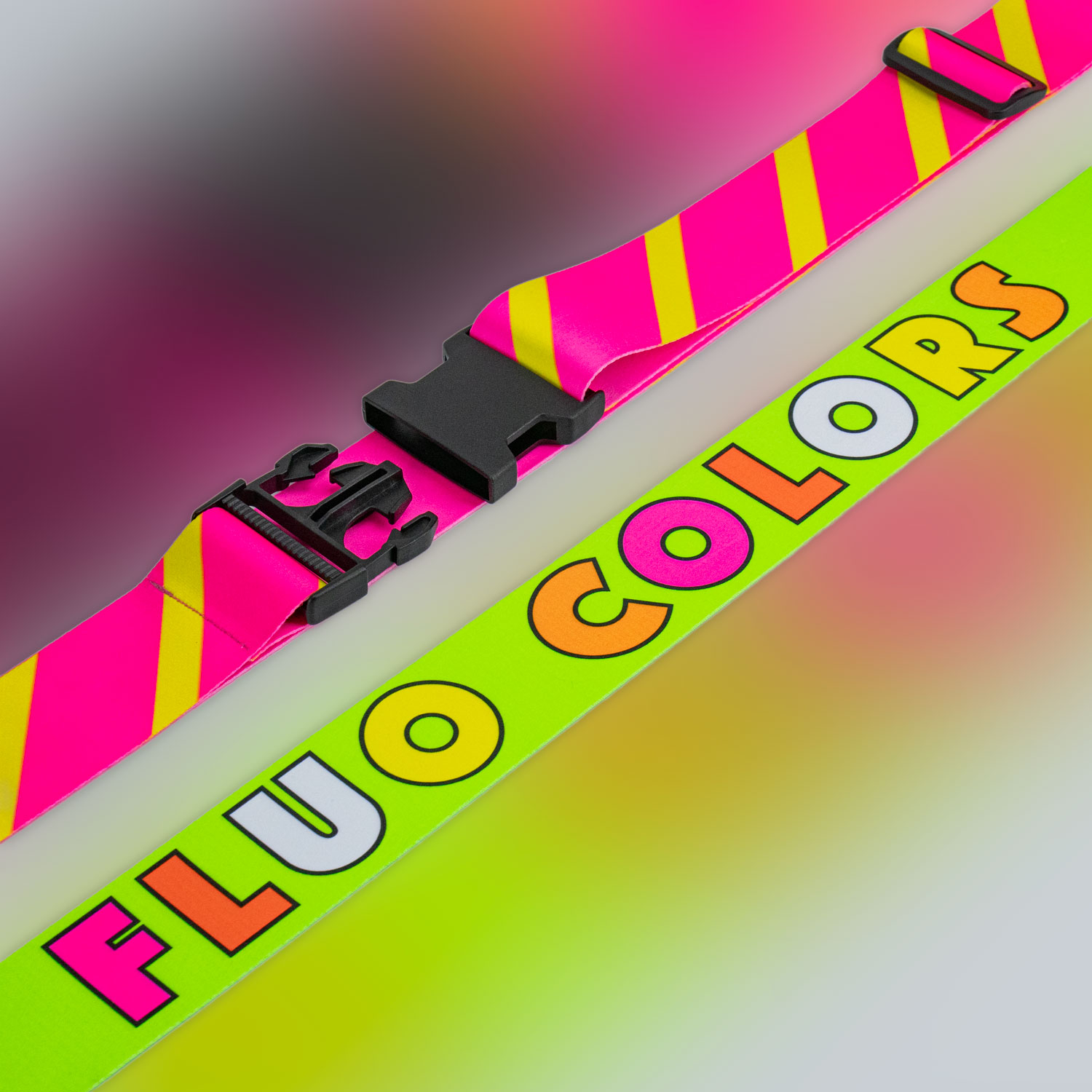 Živahne neonske barve zagotavljajo takojšnjo prepoznavnost vaše prtljage.