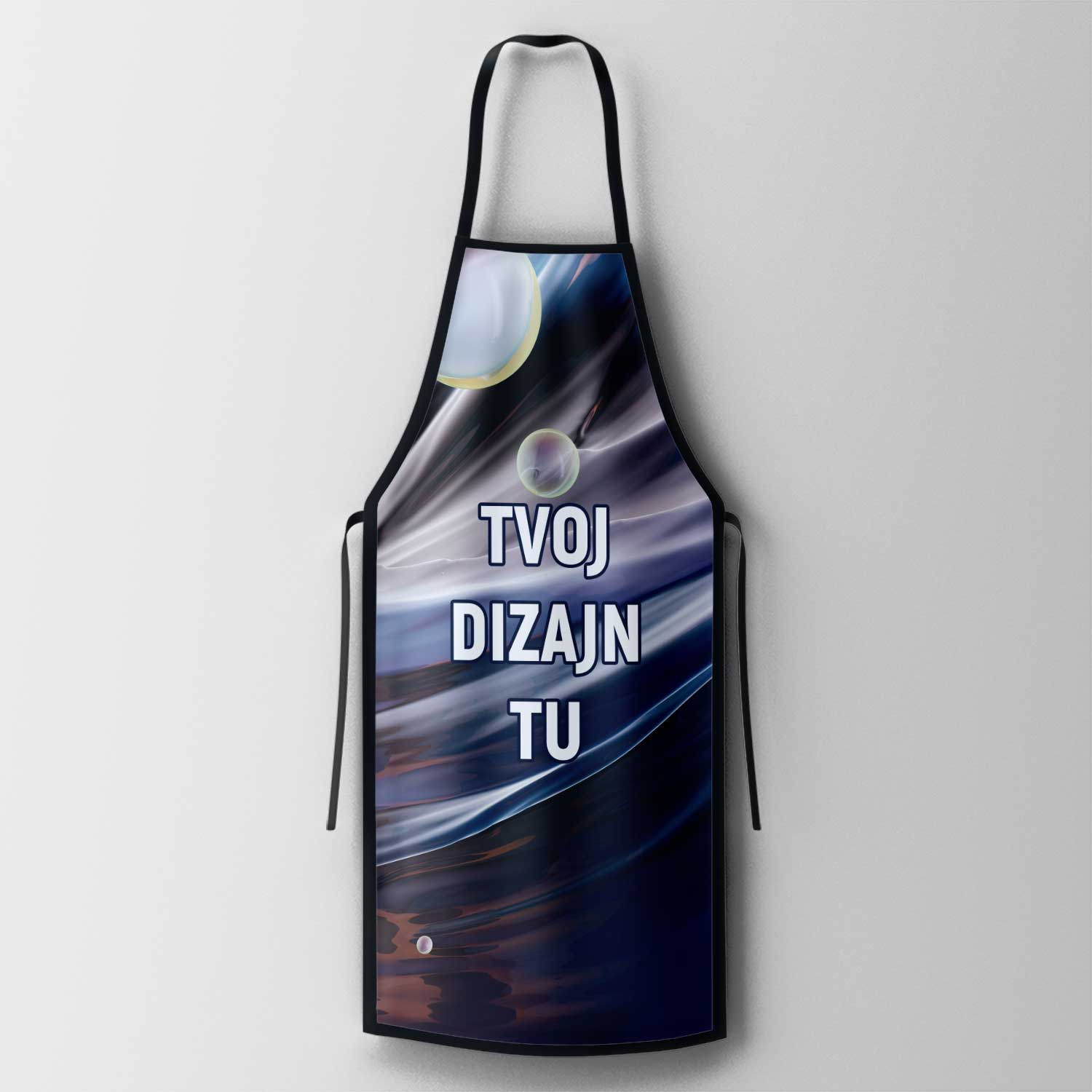 Kakovosten poliester z elegantnim črnim robom za profesionalen videz.