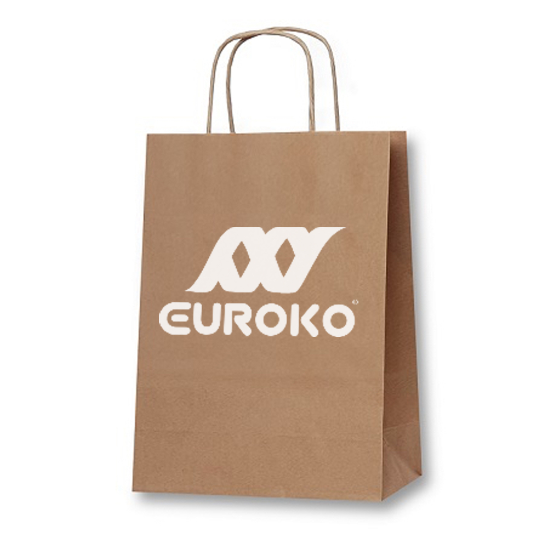 Vaš logotip bo izstopil s kakovostnim tiskom na kraft podlagi.