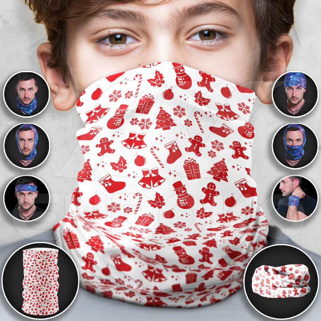 Večnamenska ruta za 8 različnih načinov nošenja – od šala do maske.