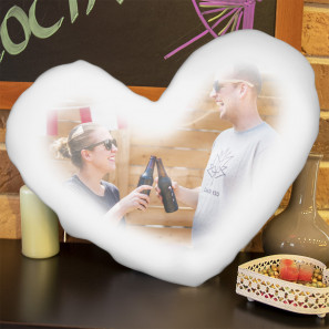 Blazina v obliki srca s fotografijo
