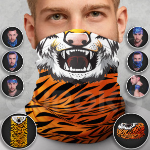 Tube Scarf for Adults Tiger