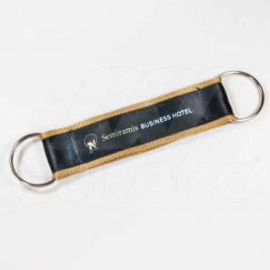 Dvoslojni mini obeski za ključe Double s tiskom