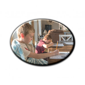 Ovalni leseni magneti za hladilnik 9x6,5cm