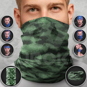 Tubular Scarf for Adults Military Dark Green