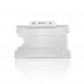 Belo trdo držalo za priponke 9x6 cm