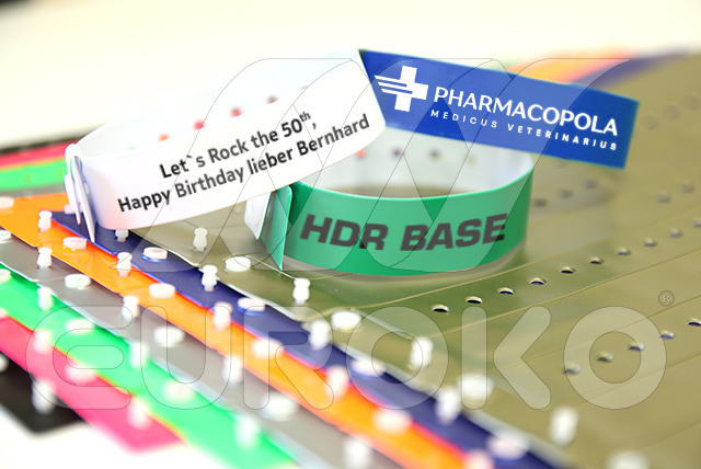 Vinyl Eintrittsb&auml;nder - Vinyl Kontrollb&auml;nder